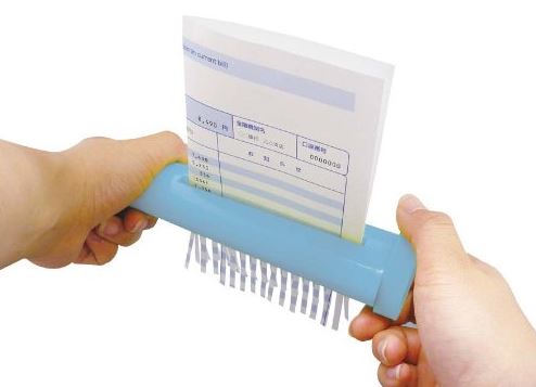 IPPINKA Portable Hand-Operated Paper Shredder