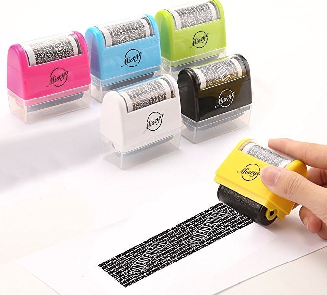 Miseyo Wide Roller Stamp Identity Theft Stamp