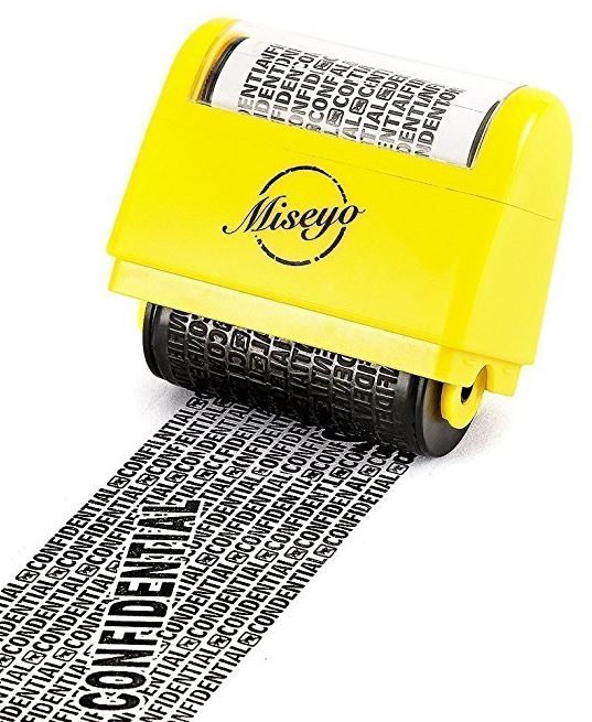 Details about   2 Pack Identity Theft Protection Roller Stamp ID Privacy Security 1.5 Inch Wide 