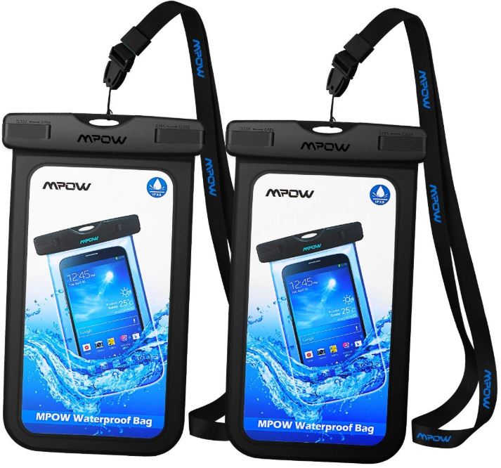 2 Pack Waterproof Phone Pouch Case Underwater Swimming Double Encryption Dry Bag