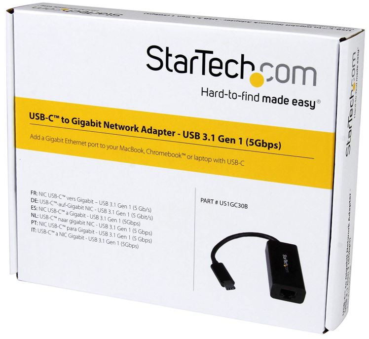 StarTech USB-C to Gigabit Network Adapter