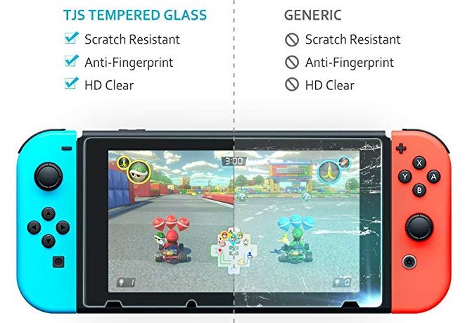 nintendo switch without screen protector