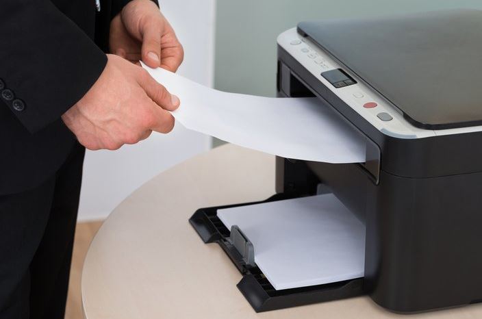 using laser printer