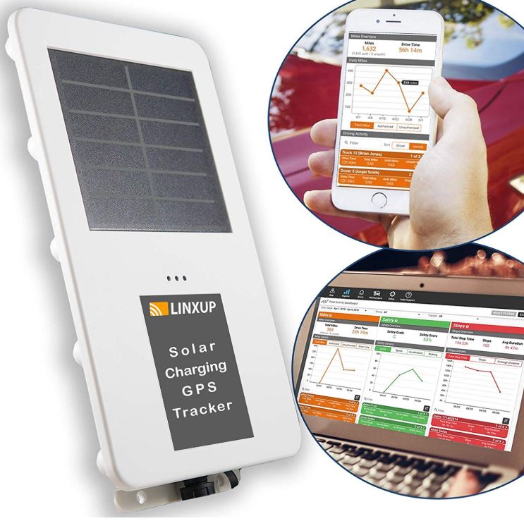 Linxup LAADS1 Solar GPS Tracking Real Time Tracker 