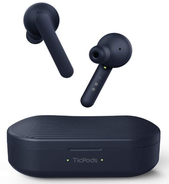 Mobvoi TicPods Free drahtlose Bluetooth In-Ear Kopfhörer Navy Blue 