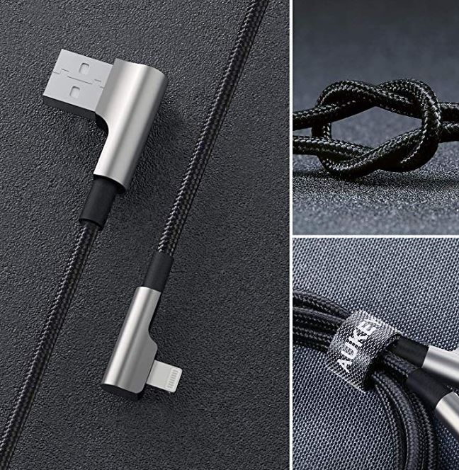 AUKEY Right Angle Lighting Cable