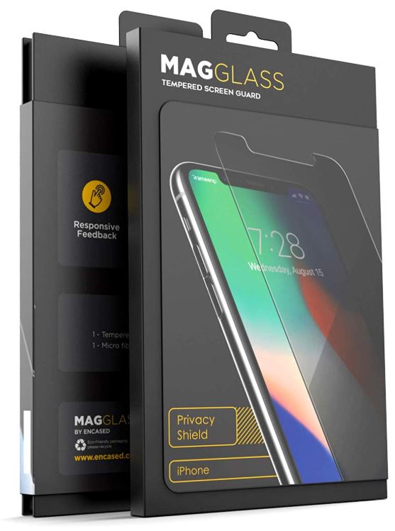 Magglass iPhone XR Tempered Glass Privacy Screen Protector
