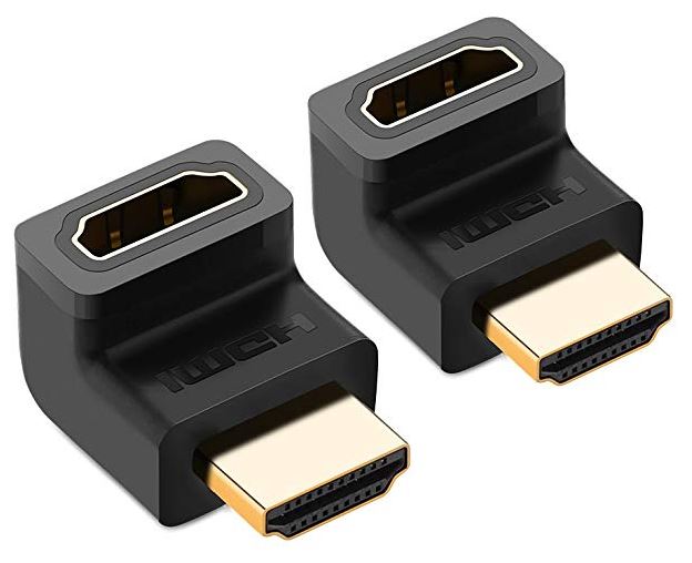 HDMI Right Angle Cable Matters 2-Pack 90 Degree Right Angle HDMI Adapter 