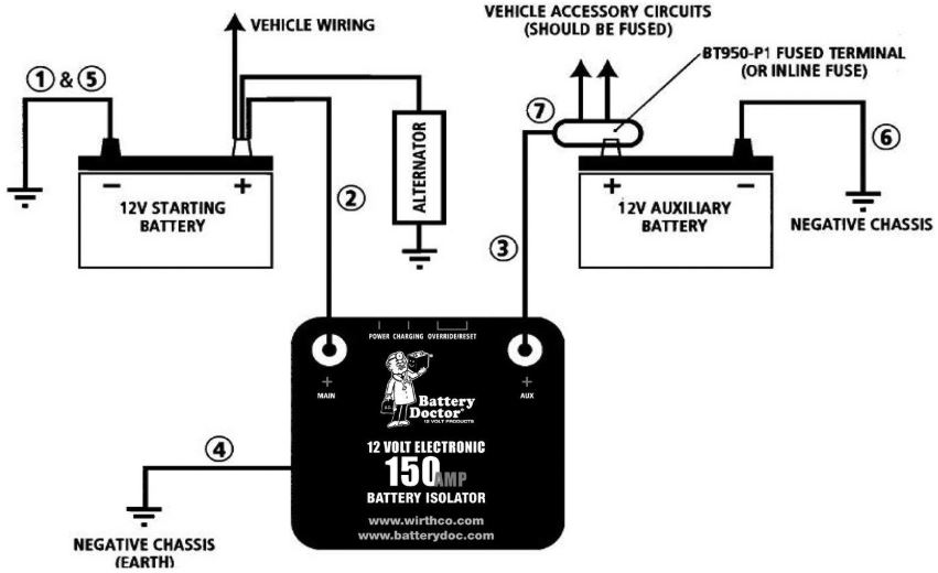 battery isolator switch wiring diagram