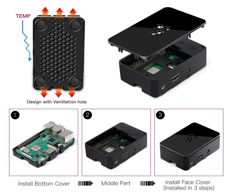 ABOX Raspberry Pi 3 B plus Complete Starter Kit