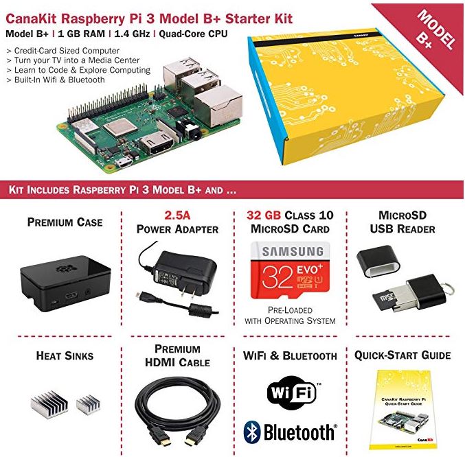 CanaKit Raspberry Pi 3 B plus Starter Kit
