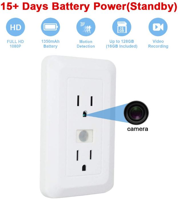 electrical outlet wifi camera