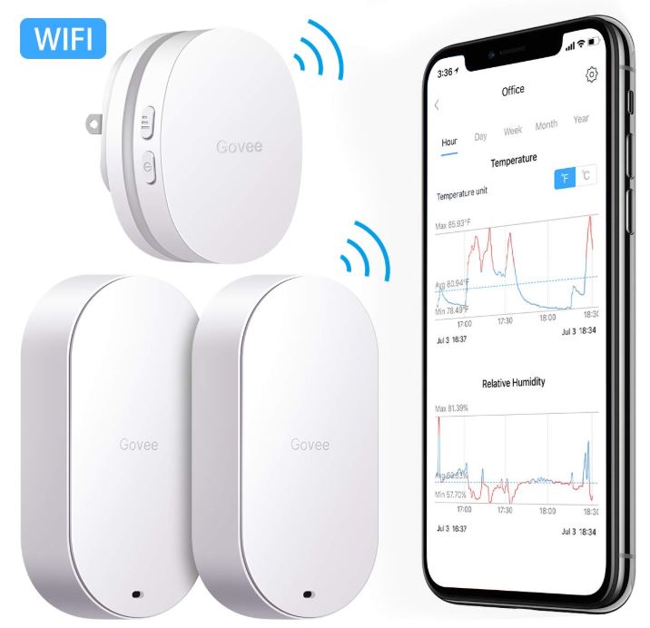 Smart Humidity Temperature Sensor With App No Govee Wifi Thermometer Hygrometer 