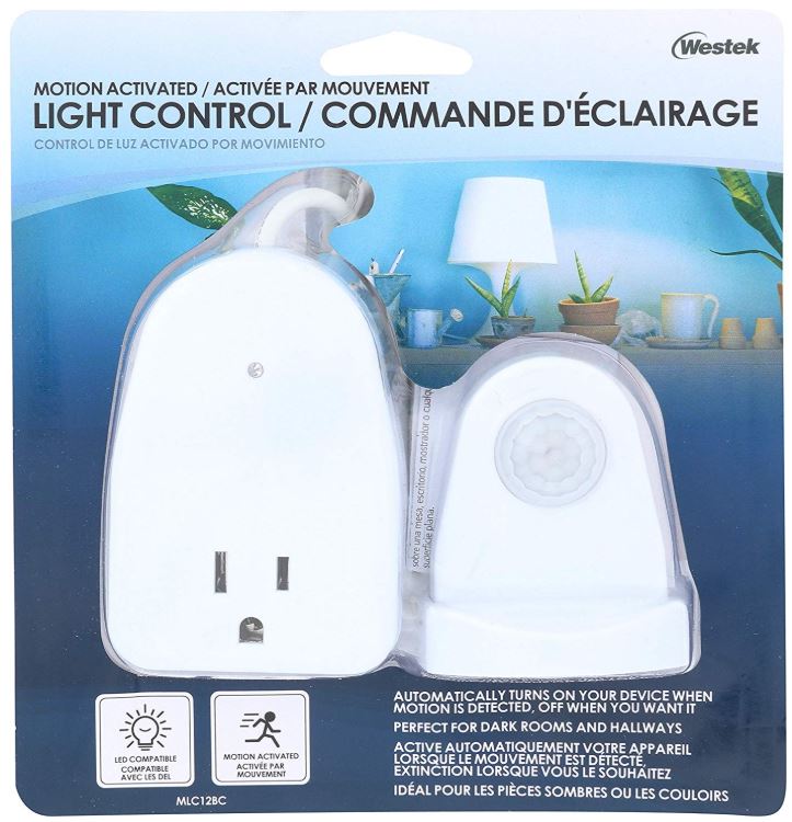 Plug In Motion Activated Detector Sensor LED Indoor Night Light Electrical Home 