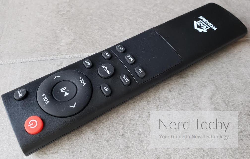 Wohome soundbar clearance remote control