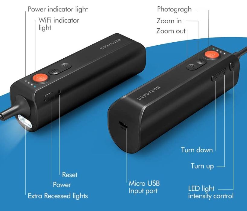 depstech wifi endoscope setup