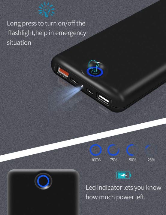 Solice 20000mah Portable Charger