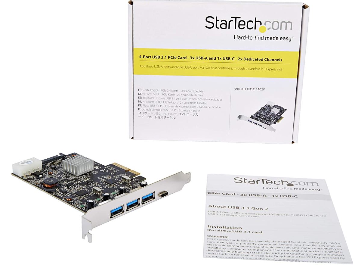 StarTech.com USB 3.1 PCIe Card