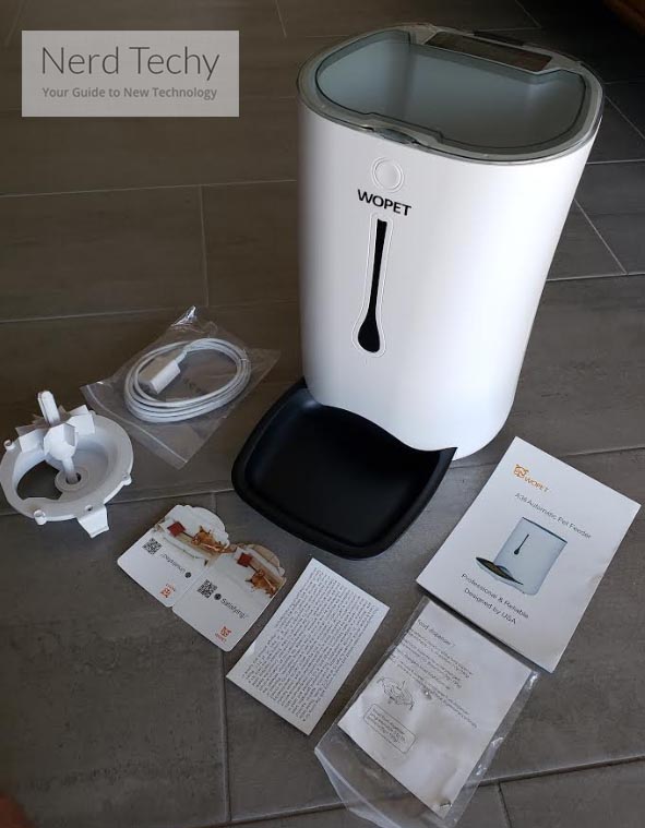 wopet automatic pet feeder with ice pack