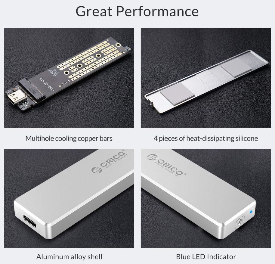 ORICO Aluminum M2 NVMe SSD Enclosure