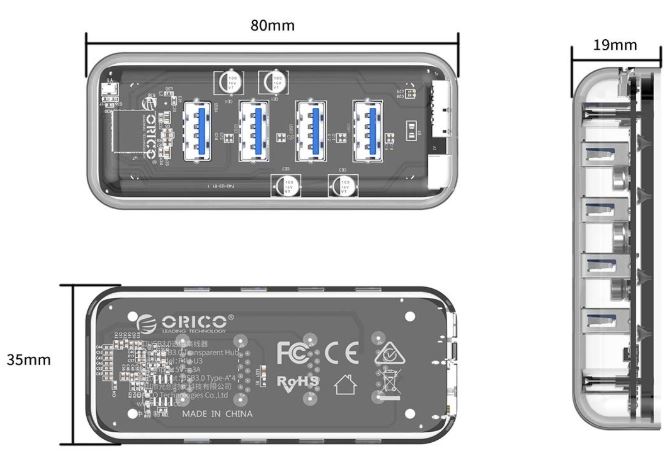 ORICO-USB-3-Hub-4-Ports