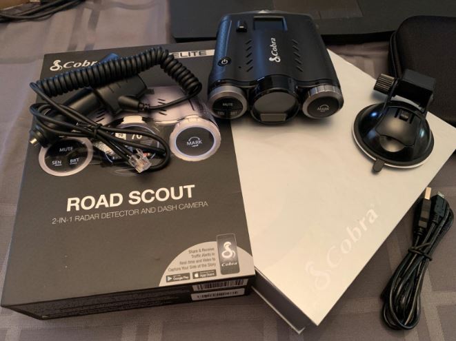 Cobra RoadScout 2-In-1 Radar Detector and Dash Camera Driver Alert