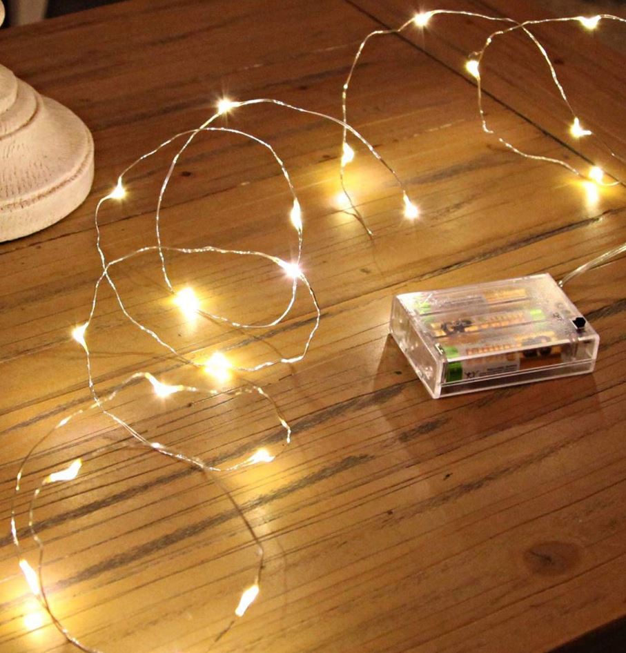 string lights that run on batteries