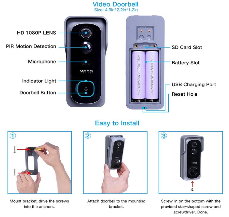 xsmart home wireless video doorbell manual