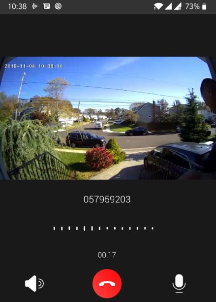 meco video doorbell sample