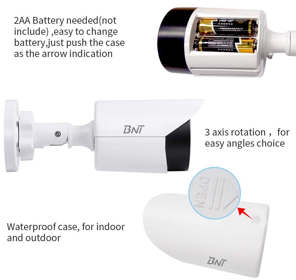 BNT Dummy Fake Security Cameras