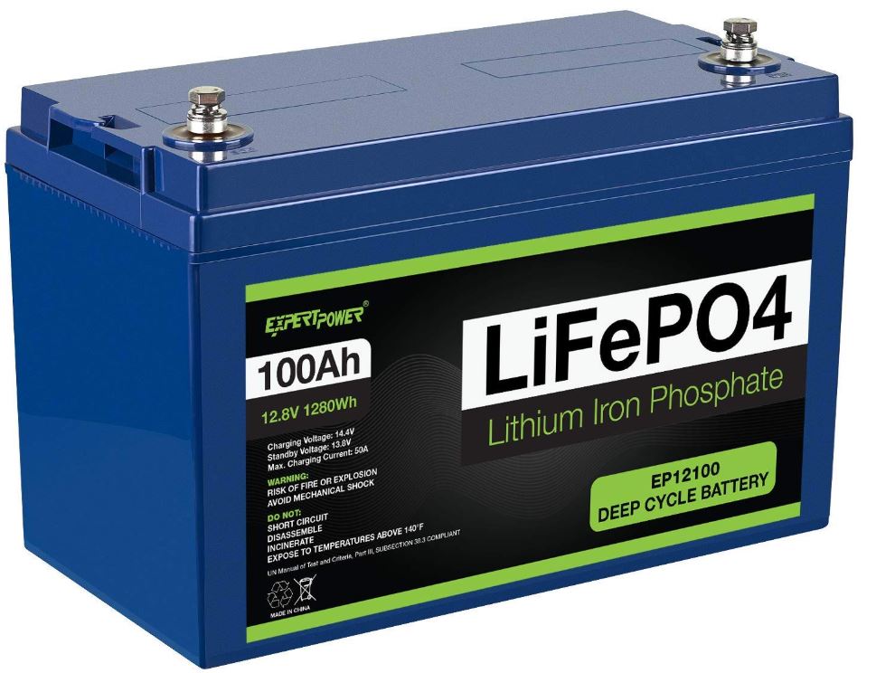 ExpertPower 12V 100Ah Lithium LiFePO4