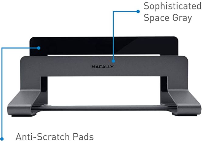 Macally Universal Vertical Aluminum Laptop Stand