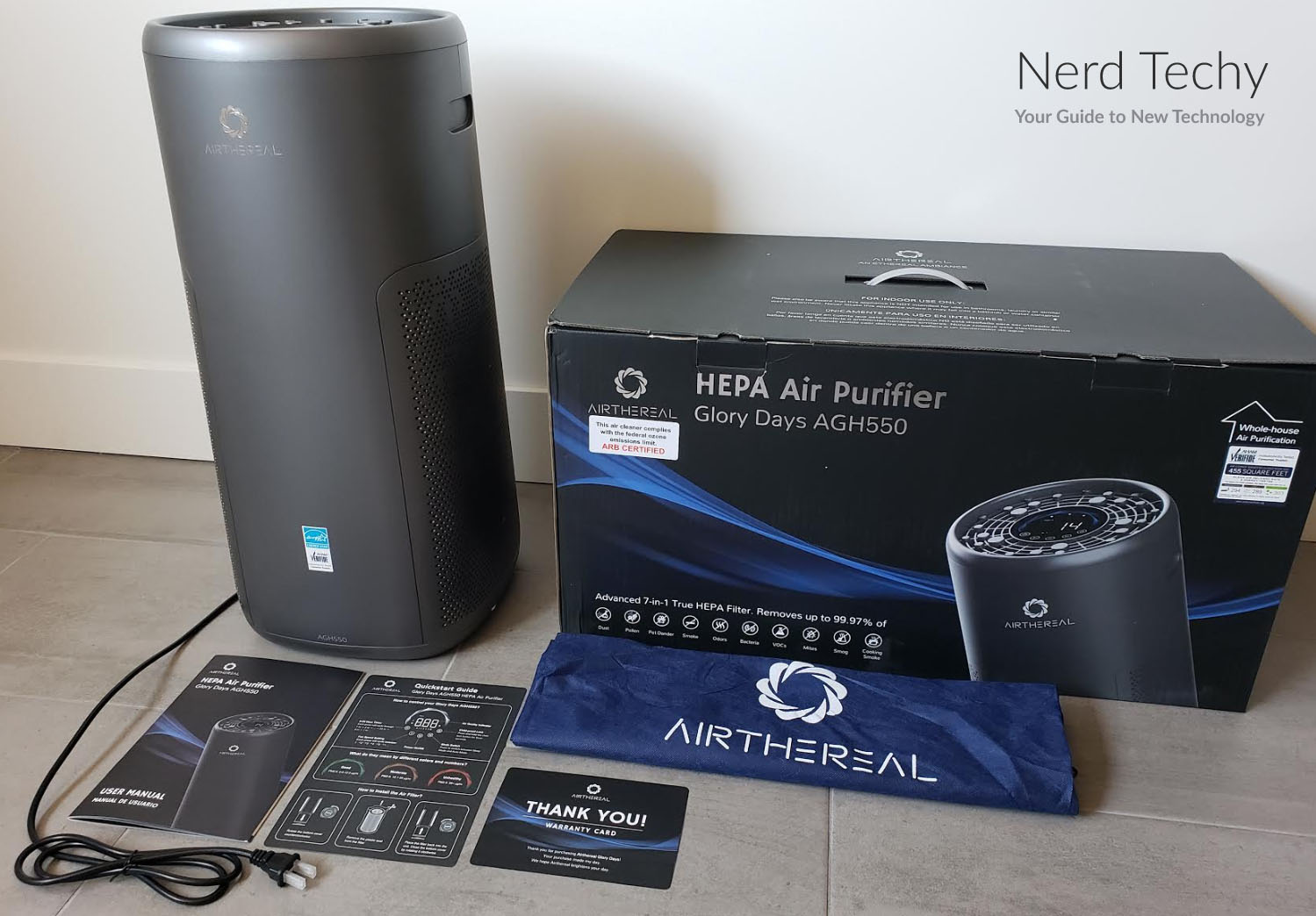 Airthereal Glory Days AGH550 Air Purifier Review - Nerd Techy