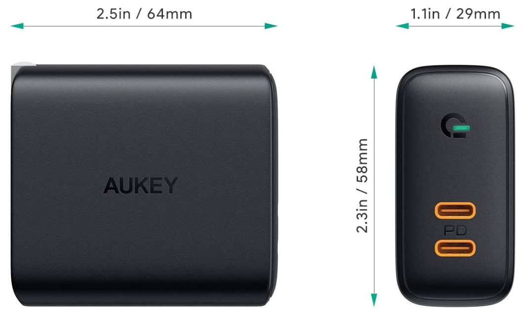 AUKEY 36W USB-C Fast Charger PA-D2