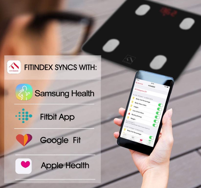 FITINDEX Bluetooth Body Fat Scale