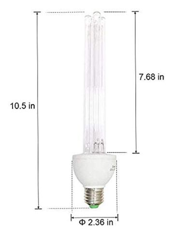 Xbocmy germicidal uv on sale light bulb