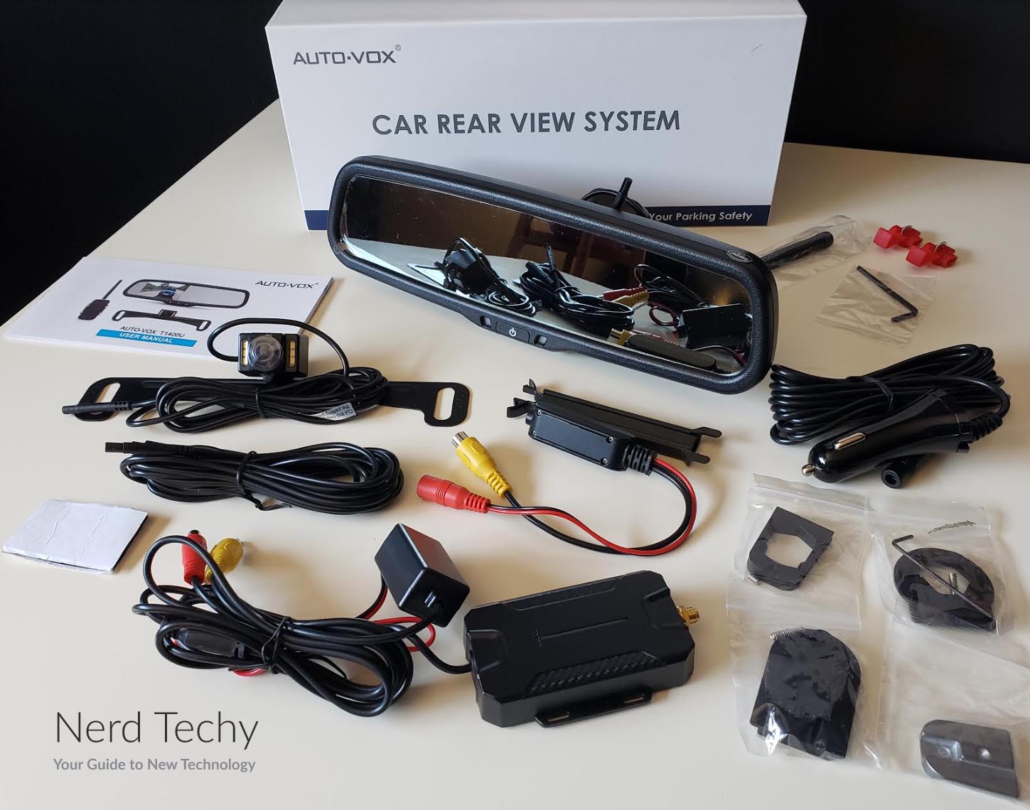 auto vox solar wireless backup camera