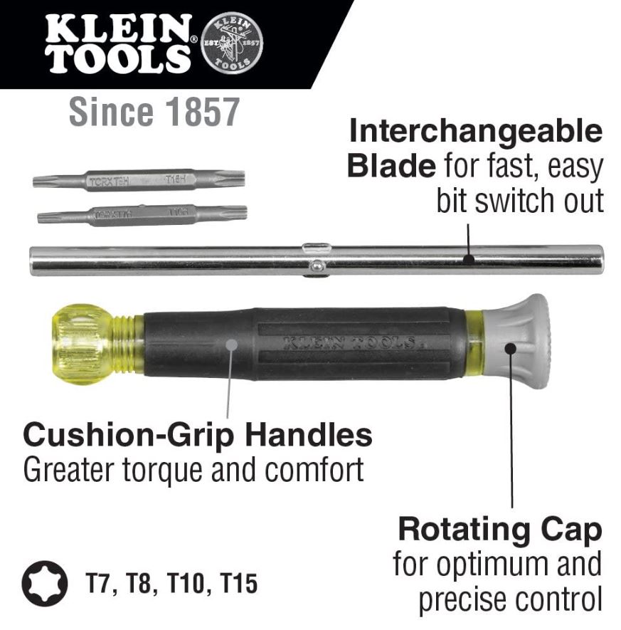 Klein Tools 32585 Multi-bit Precision Screwdriver Set