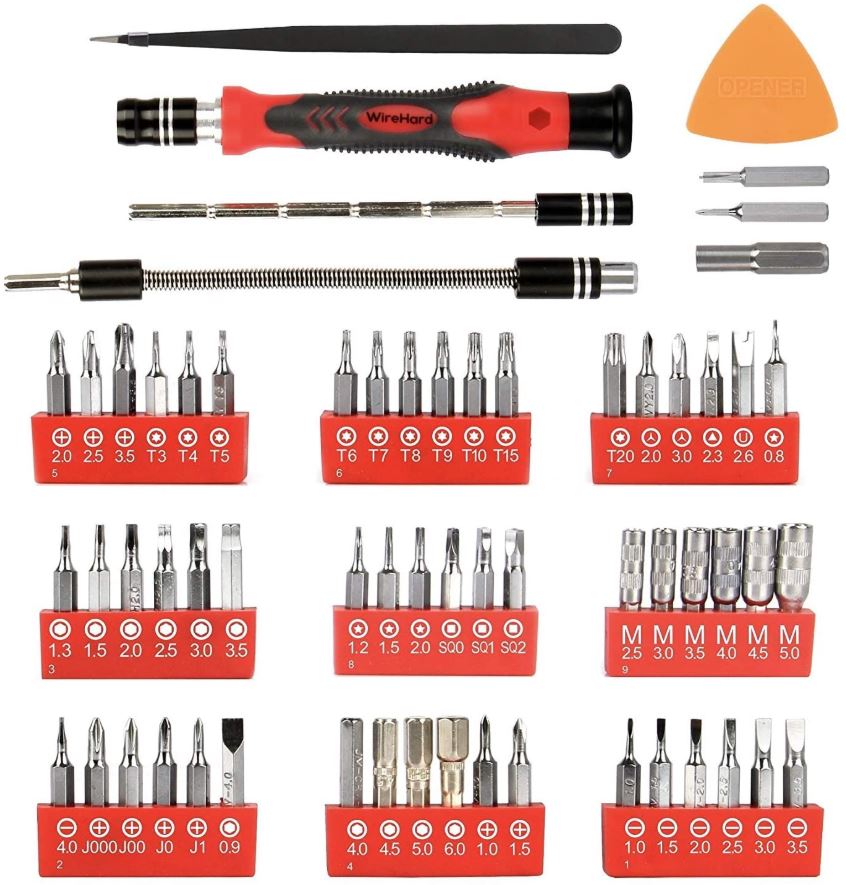 WIREHARD 62 in 1 Precision Repair Tool Kit