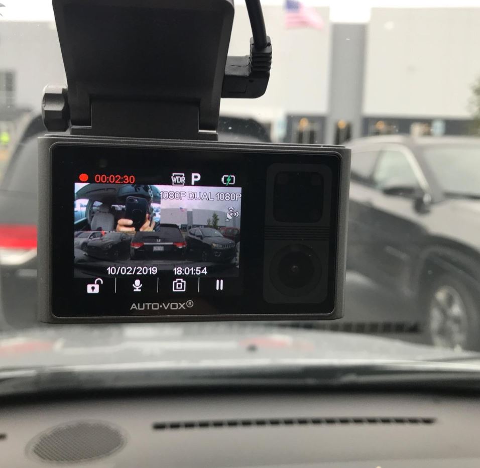 auto vox aurora dual dash cam