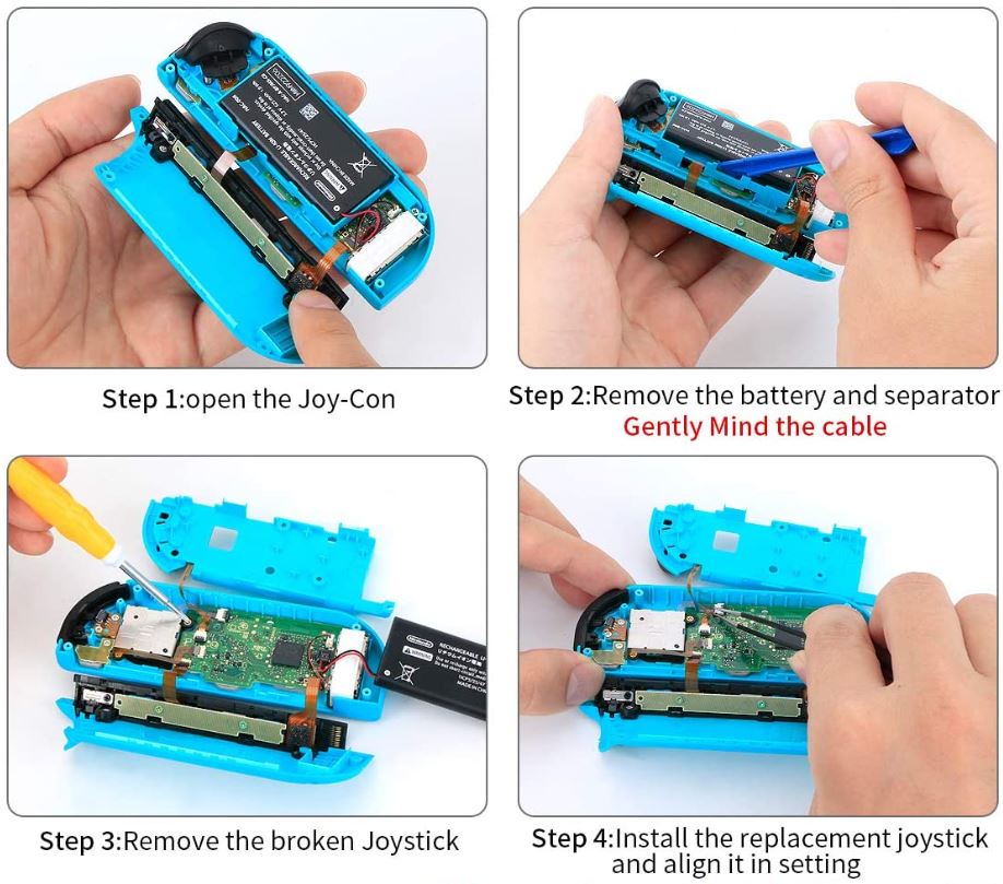 nintendo switch joystick cover replacement