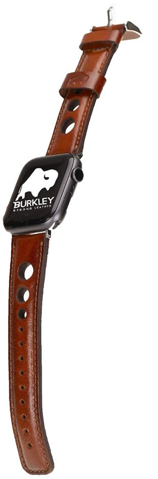 Burkley Premium Genuine Leather Padded Watch Band