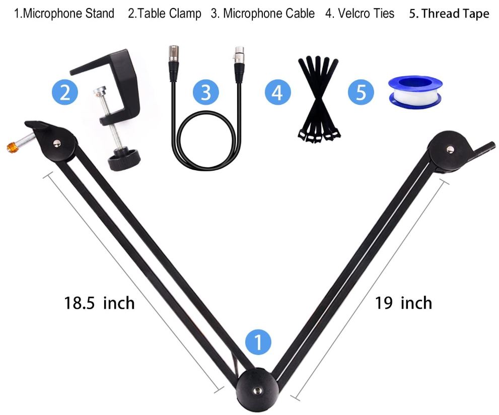 DuaFire Microphone Arm Stand