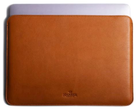 Harber London Slim Leather MacBook Sleeve Case