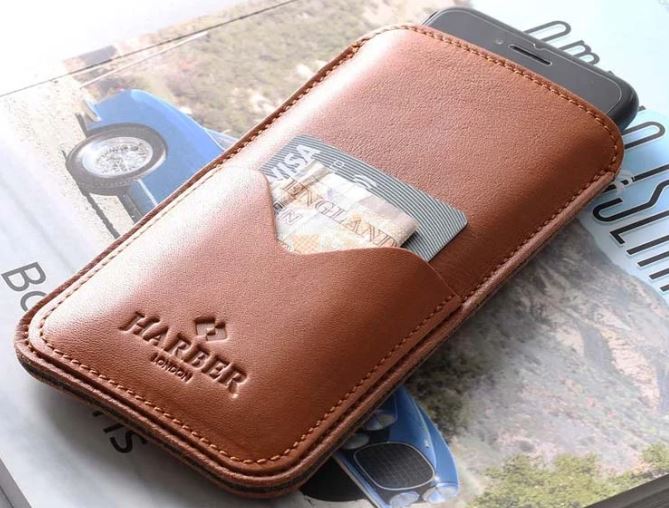 Harber London Slim Leather Smartphone Sleeve Case