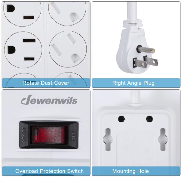 DEWENWILS Power Strip With Timer