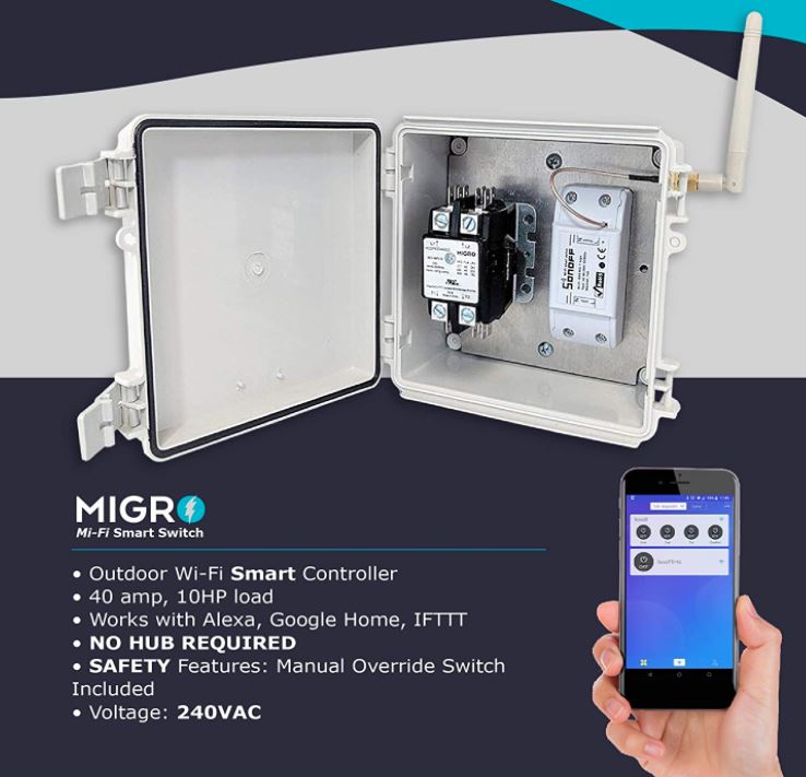 Migro Outdoor Smart Wi-Fi Outlet Box