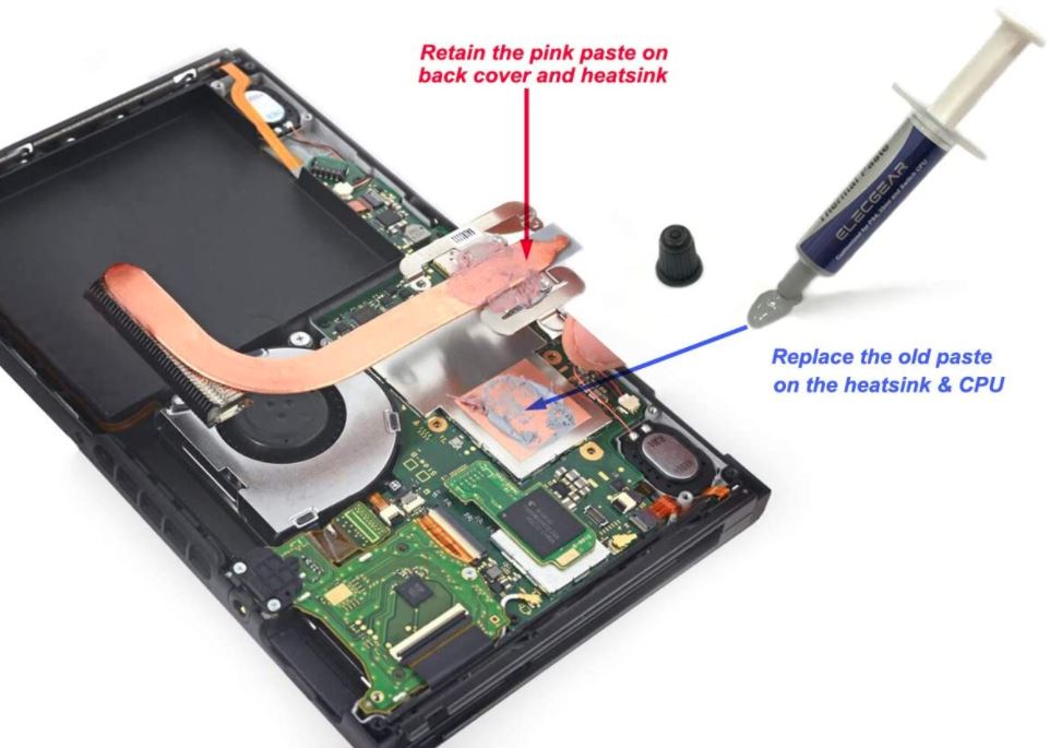 nintendo switch replacing thermal paste