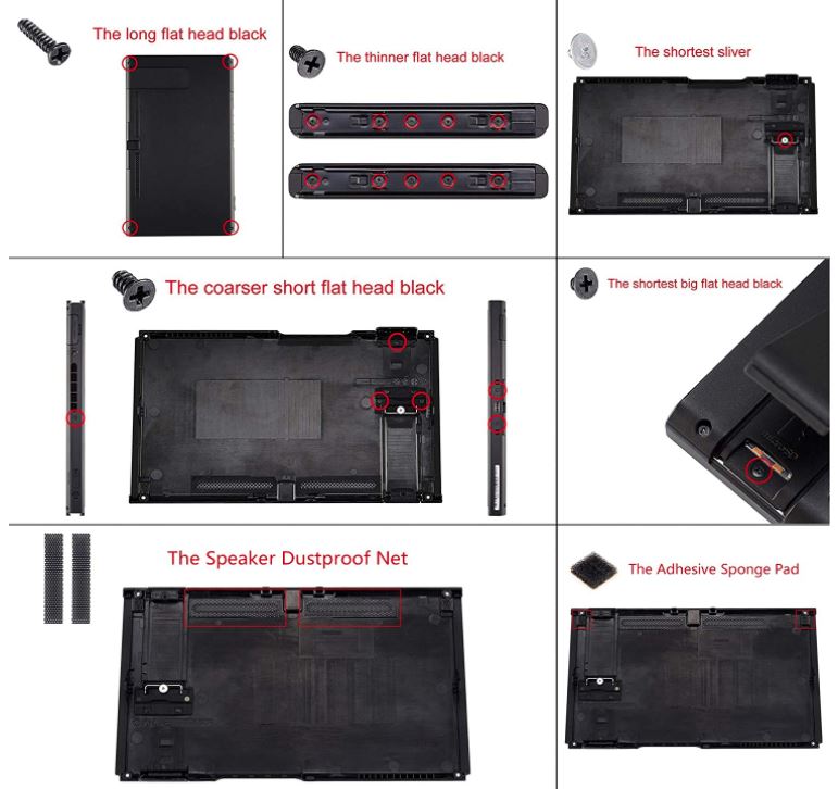 replace nintendo switch housing