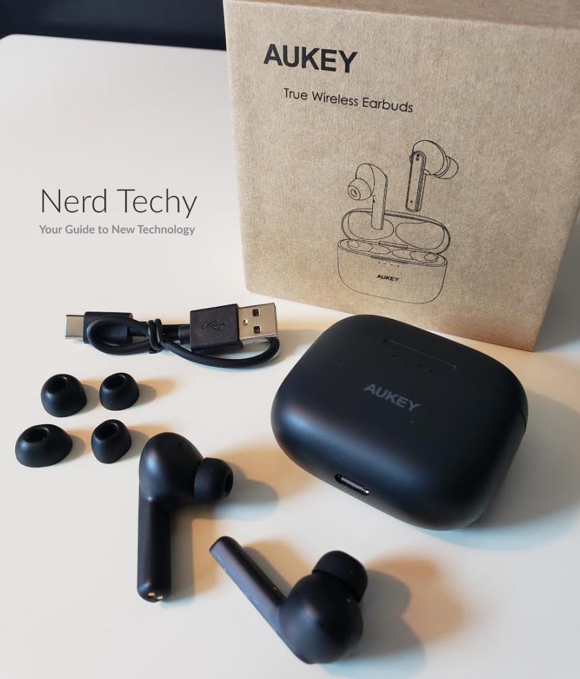 aukey true wireless earbuds active noise cancelling review